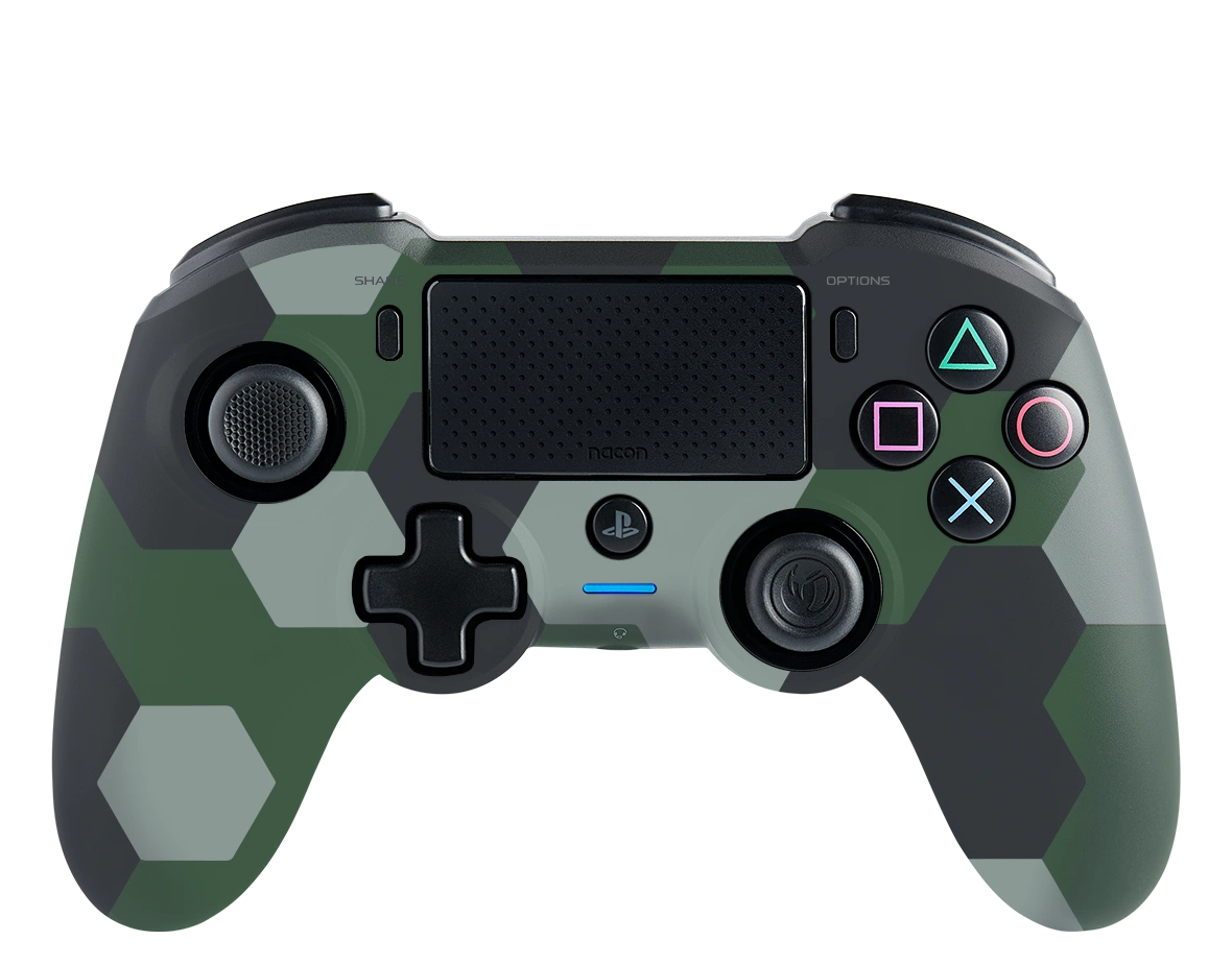 Manette Asymmetric Wireless controller camo vert pour Playstation
